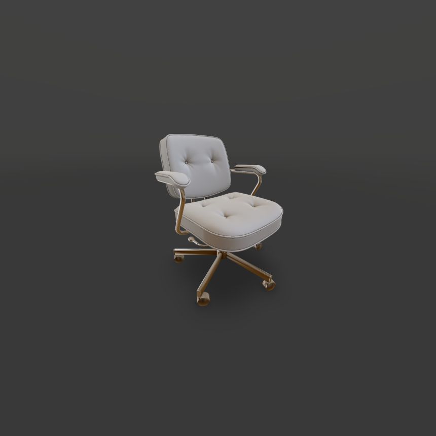 Ergonomic office chair - interactive 3D configurator: adjust seat height/depth, recline, and backrest height